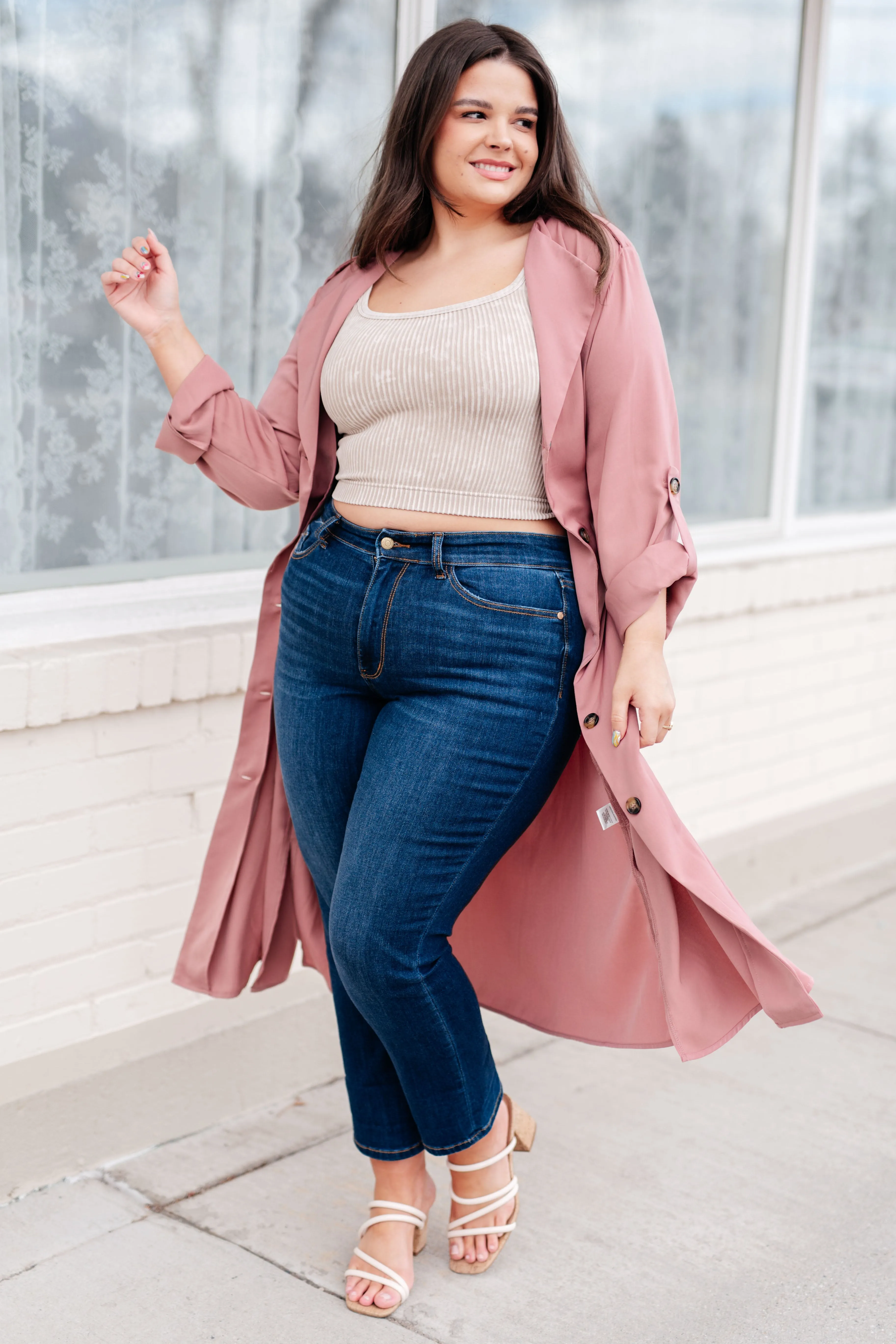 Hazel Blues® | First Day Of Spring Jacket in Dusty Mauve
