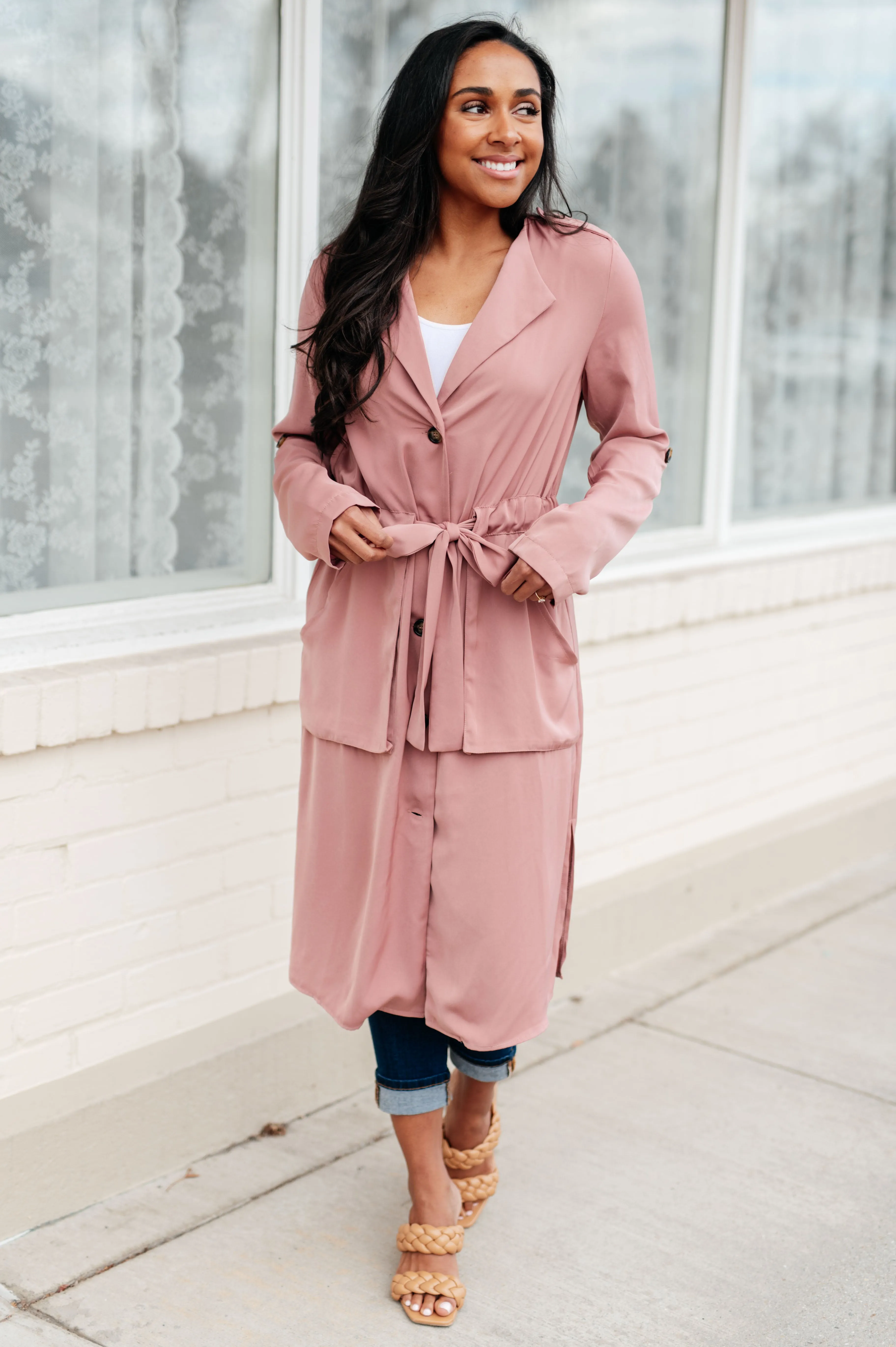 Hazel Blues® | First Day Of Spring Jacket in Dusty Mauve