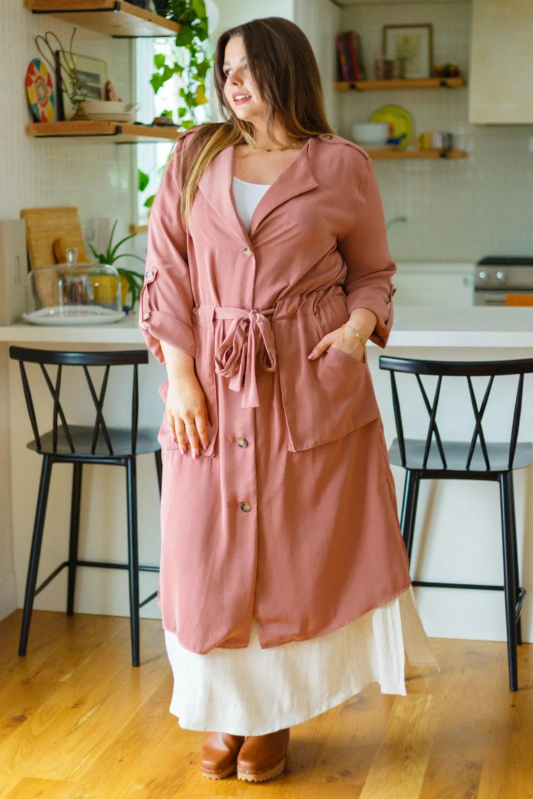 Hazel Blues® | First Day Of Spring Jacket in Dusty Mauve