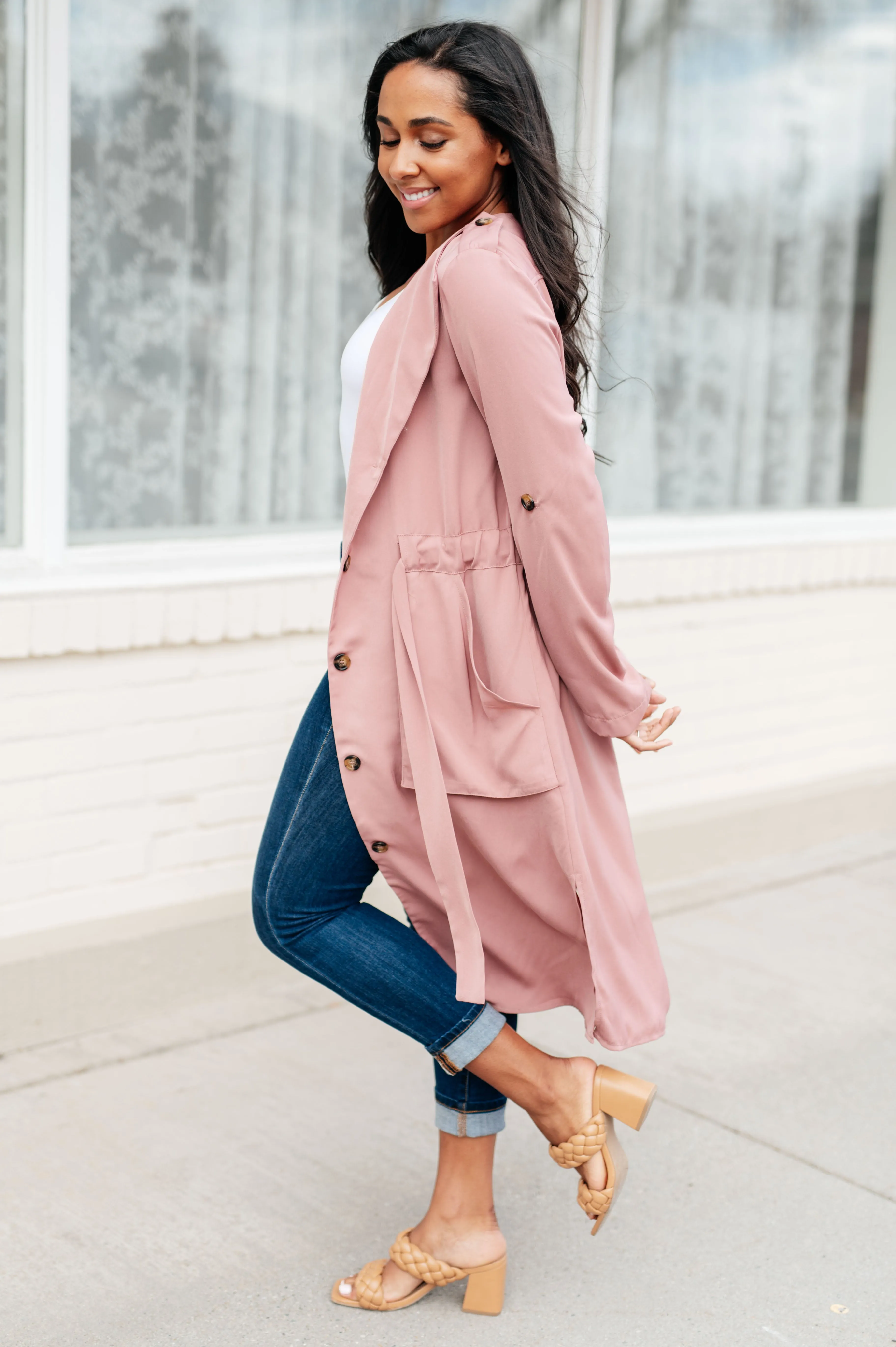 Hazel Blues® | First Day Of Spring Jacket in Dusty Mauve