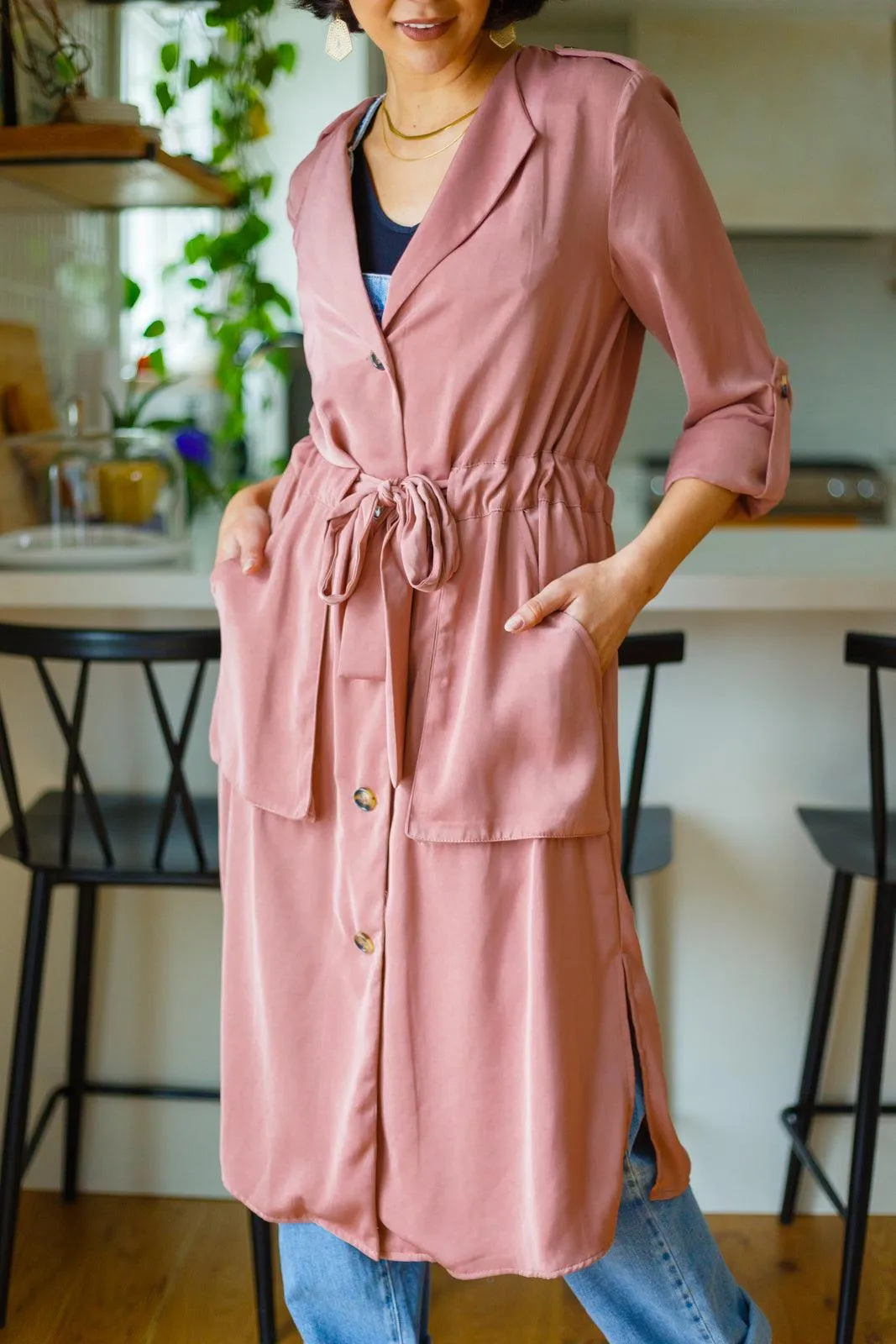 Hazel Blues® | First Day Of Spring Jacket in Dusty Mauve