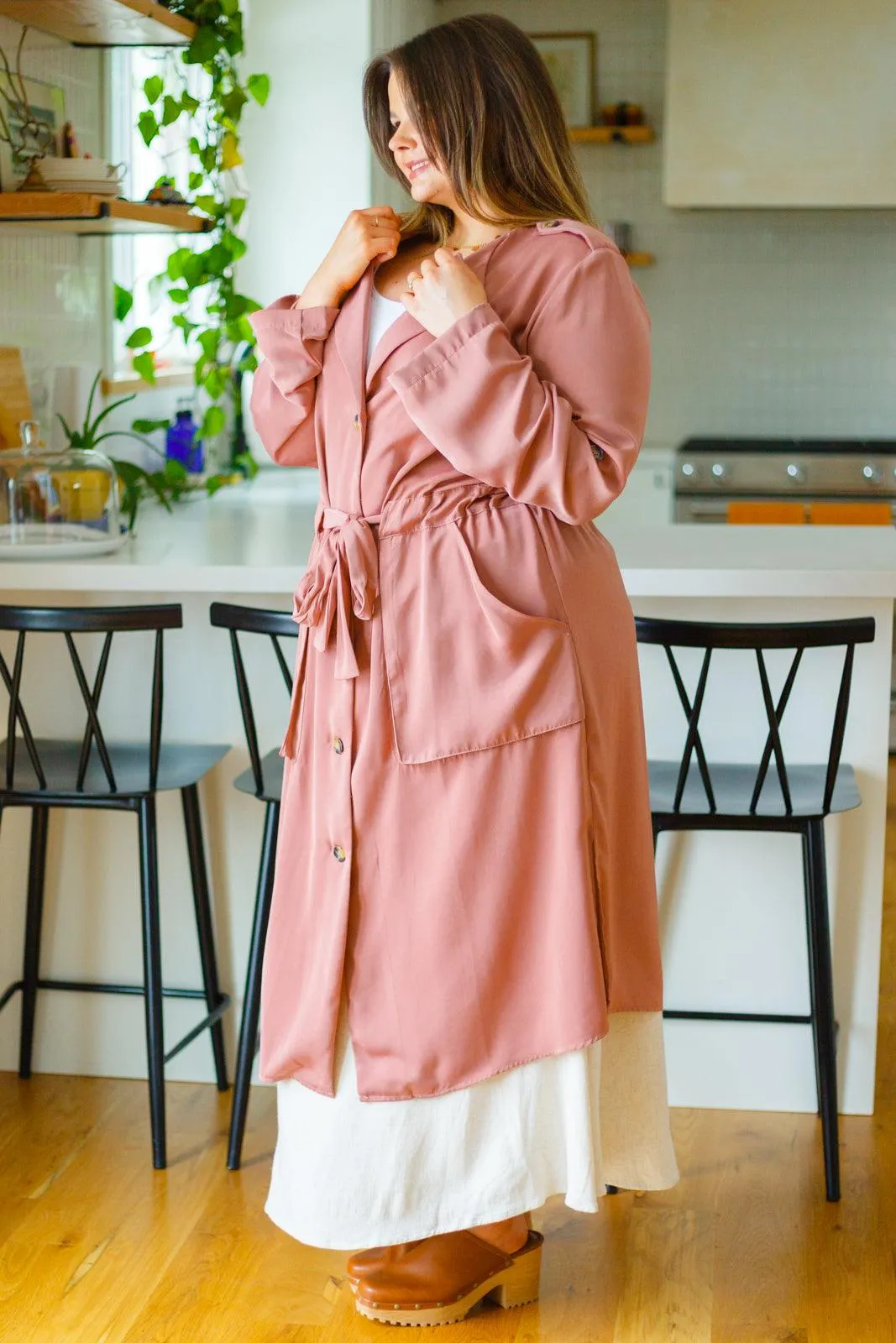Hazel Blues® | First Day Of Spring Jacket in Dusty Mauve