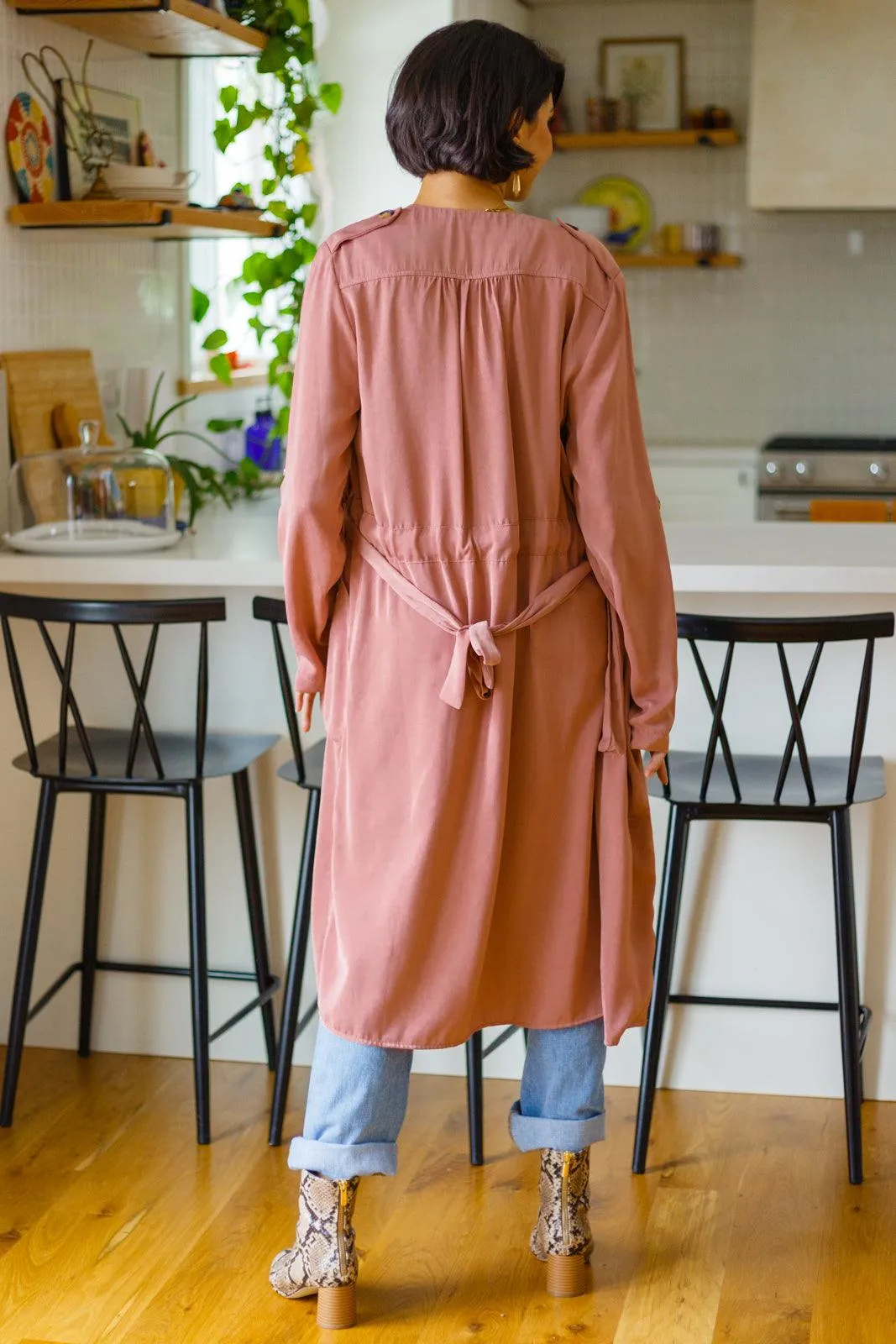 Hazel Blues® | First Day Of Spring Jacket in Dusty Mauve