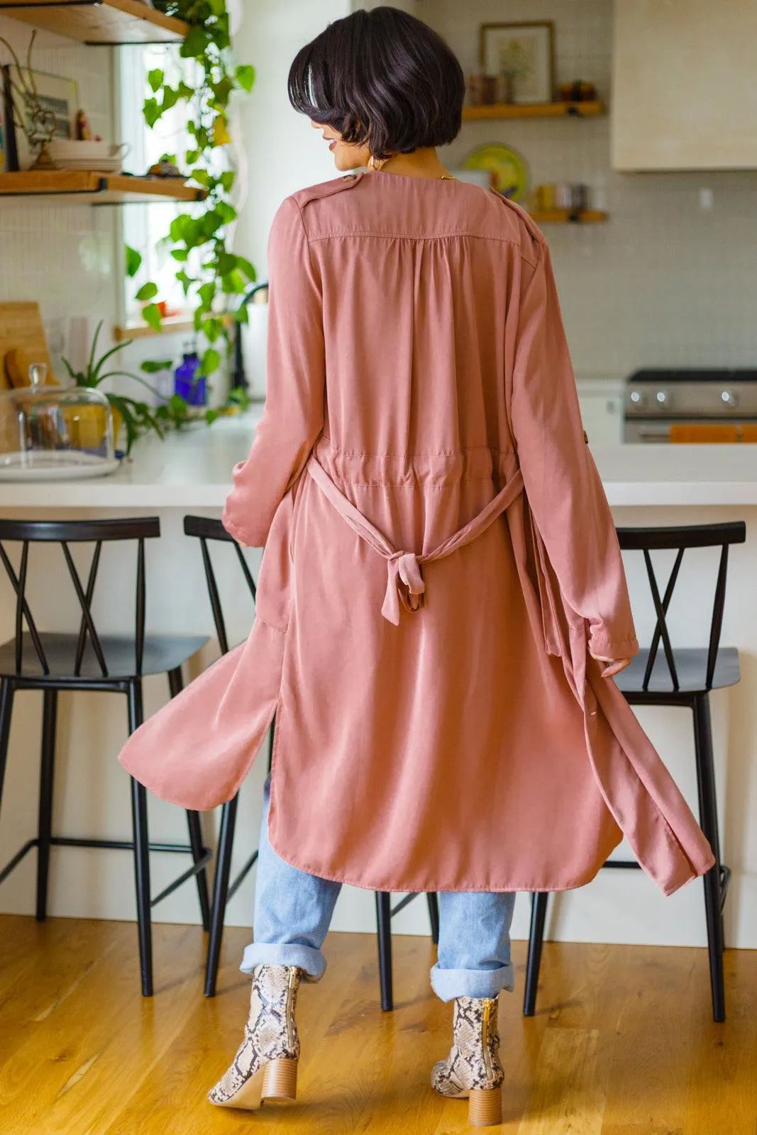 Hazel Blues® | First Day Of Spring Jacket in Dusty Mauve
