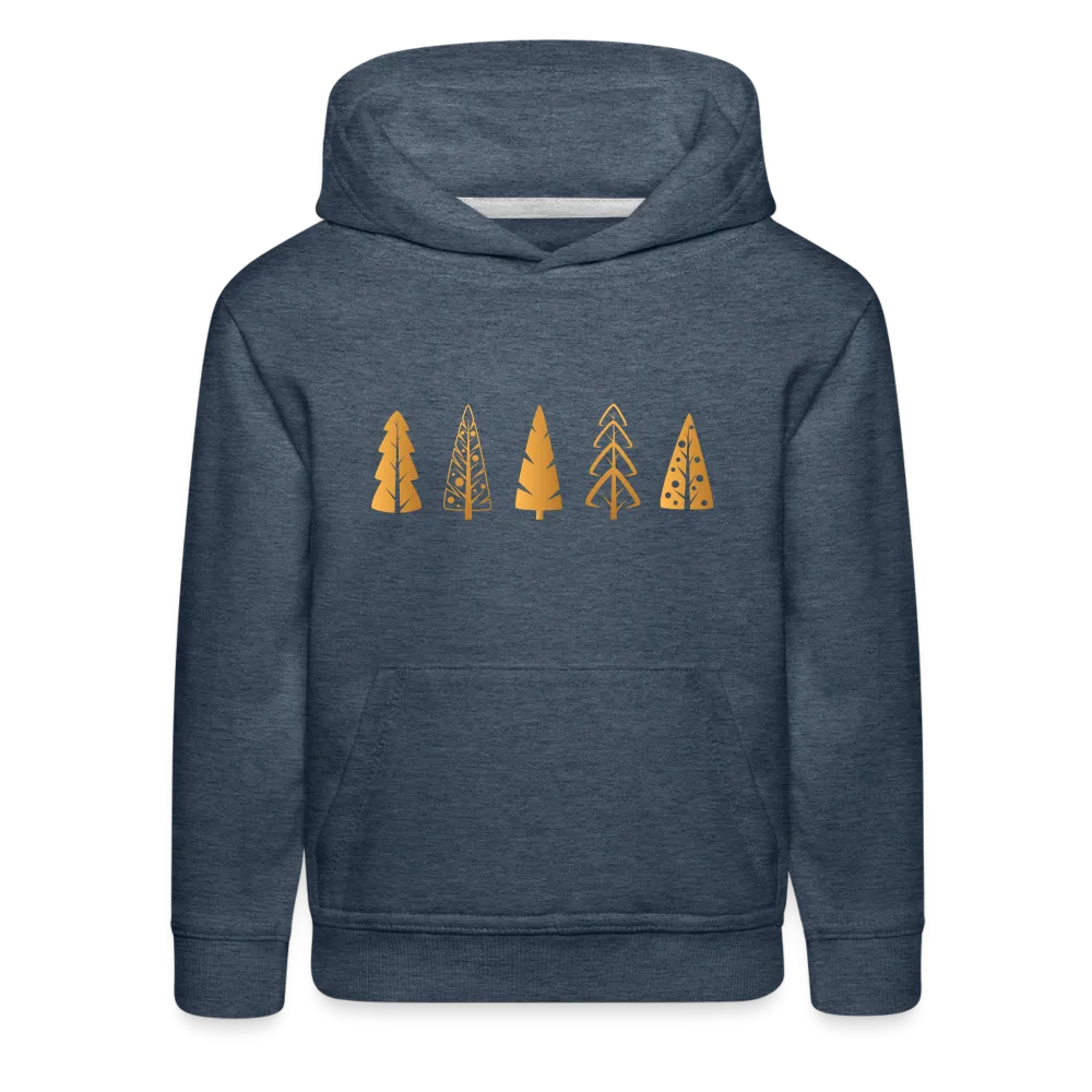 Holiday TREE Hoodie - Embroidery - Kids‘ Premium Hoodie