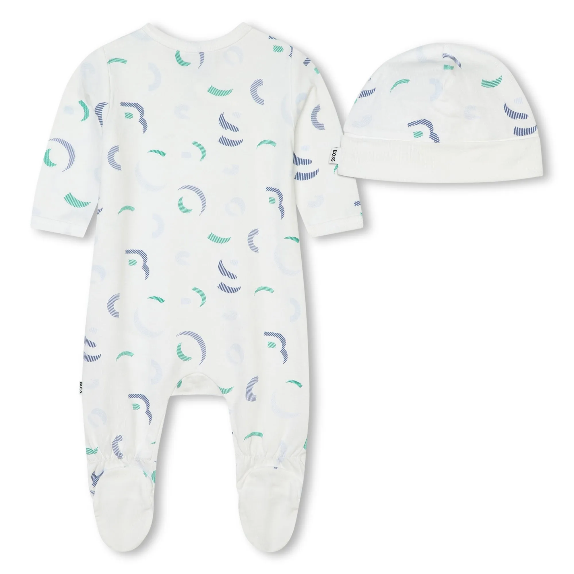 Hugo Boss Baby White Blue Pyjama Ensemble