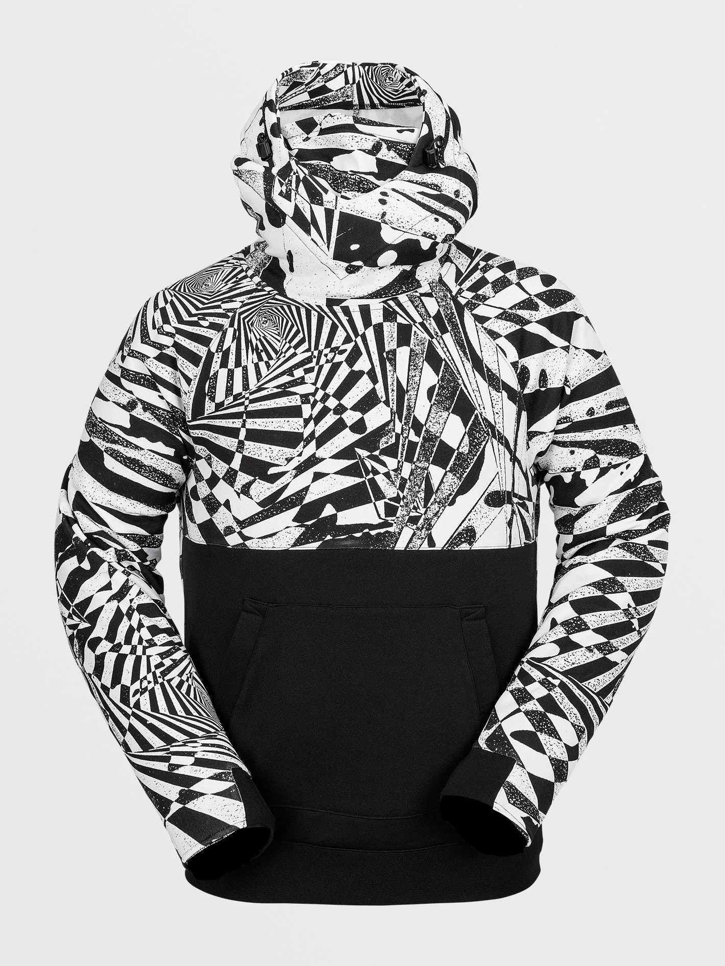 Hydro Riding Kapuzenpullover - BLACK WHITE