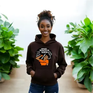 #IAMHER Brown Hoodie, Orange image