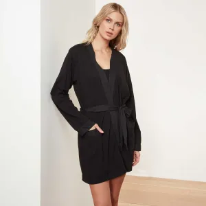 Jersey Robe - Black