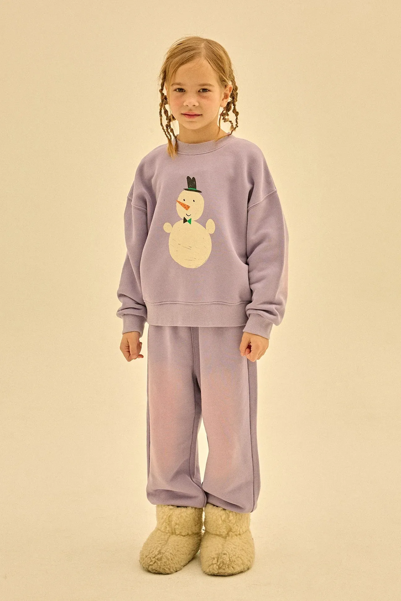 JM logo Patch Lounge Pants-Purple