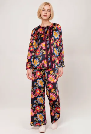 Johnny Was Workshop Sidonia Silk Lounge Pant W60523 Boho Chic