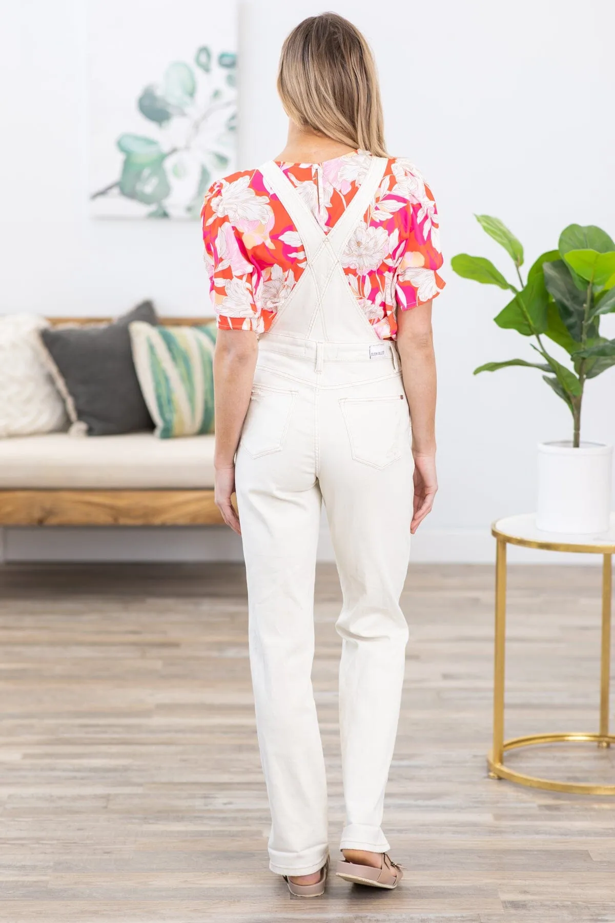Judy Blue Ivory Overalls