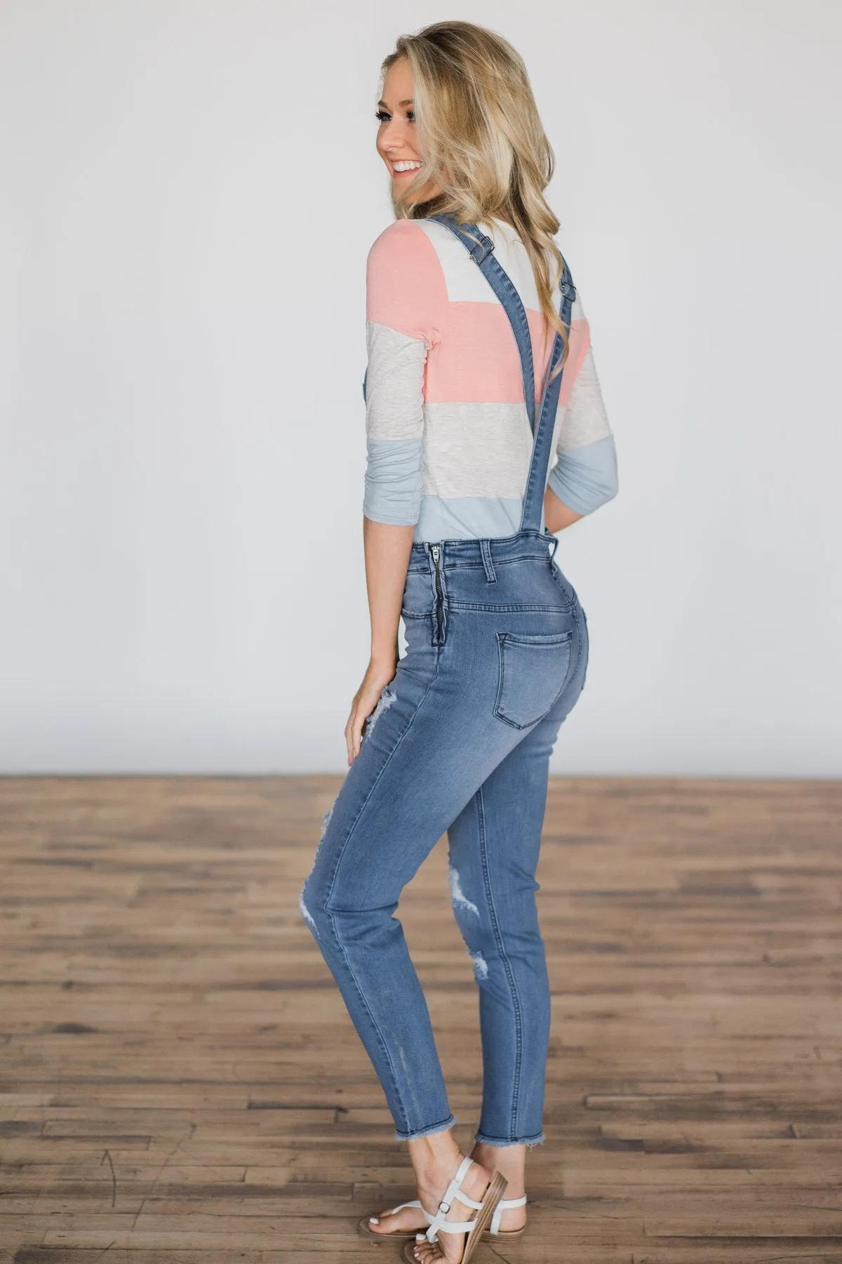 Kan Can Jeans ~ Justice Light Wash Overalls
