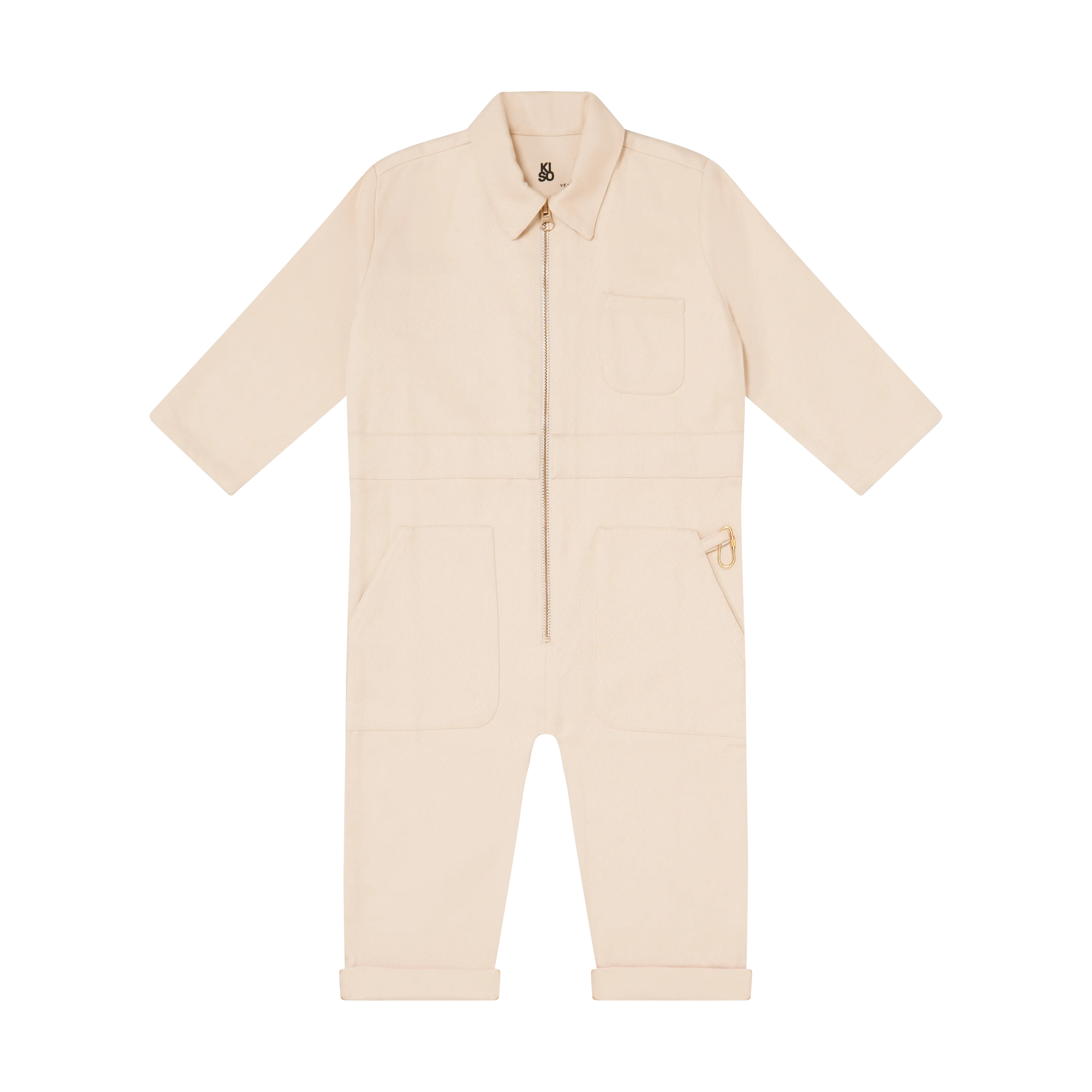 KISO Organic Kids Boilersuit Overalls in Cloud