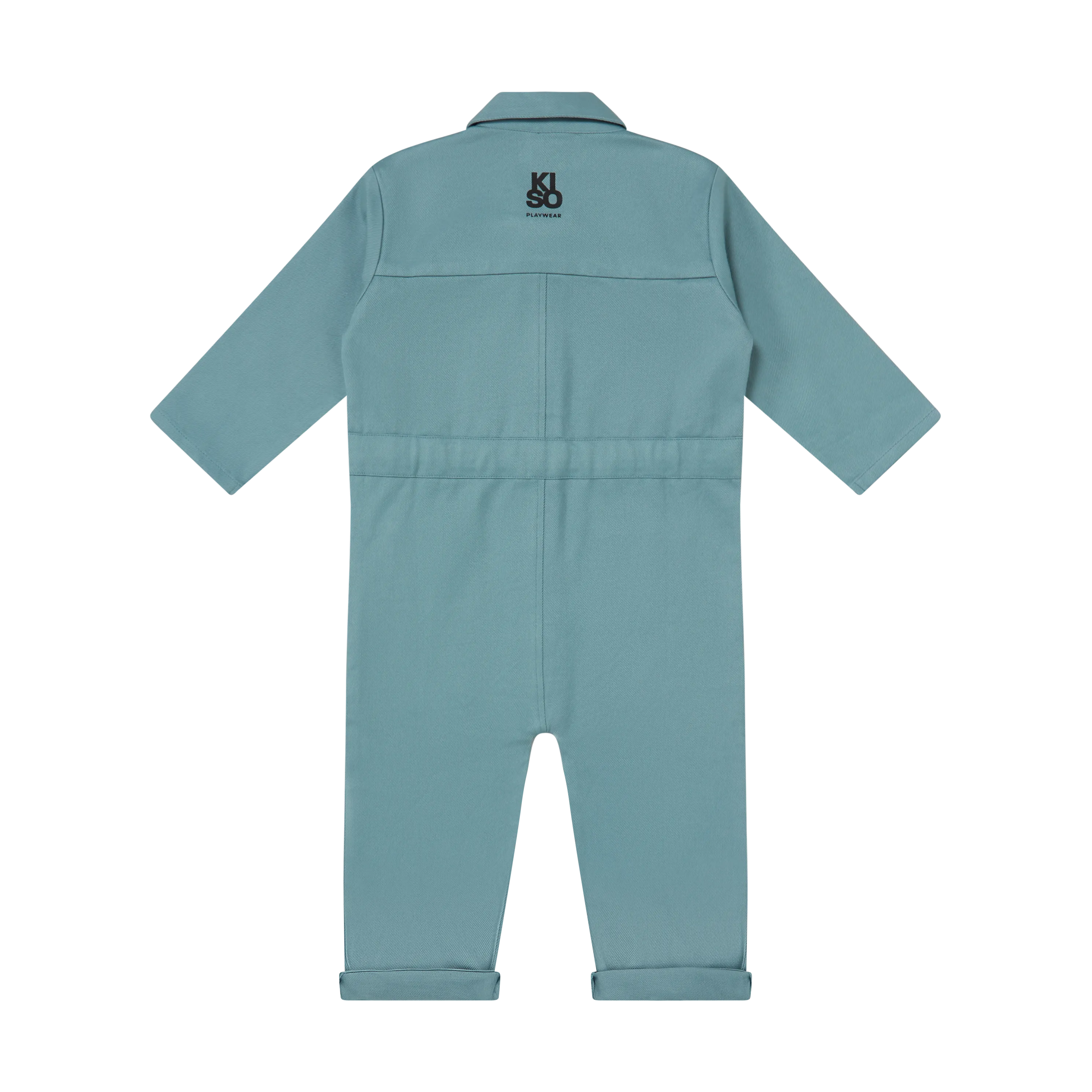 KISO Organic Kids Boilersuit Overalls in Ocean