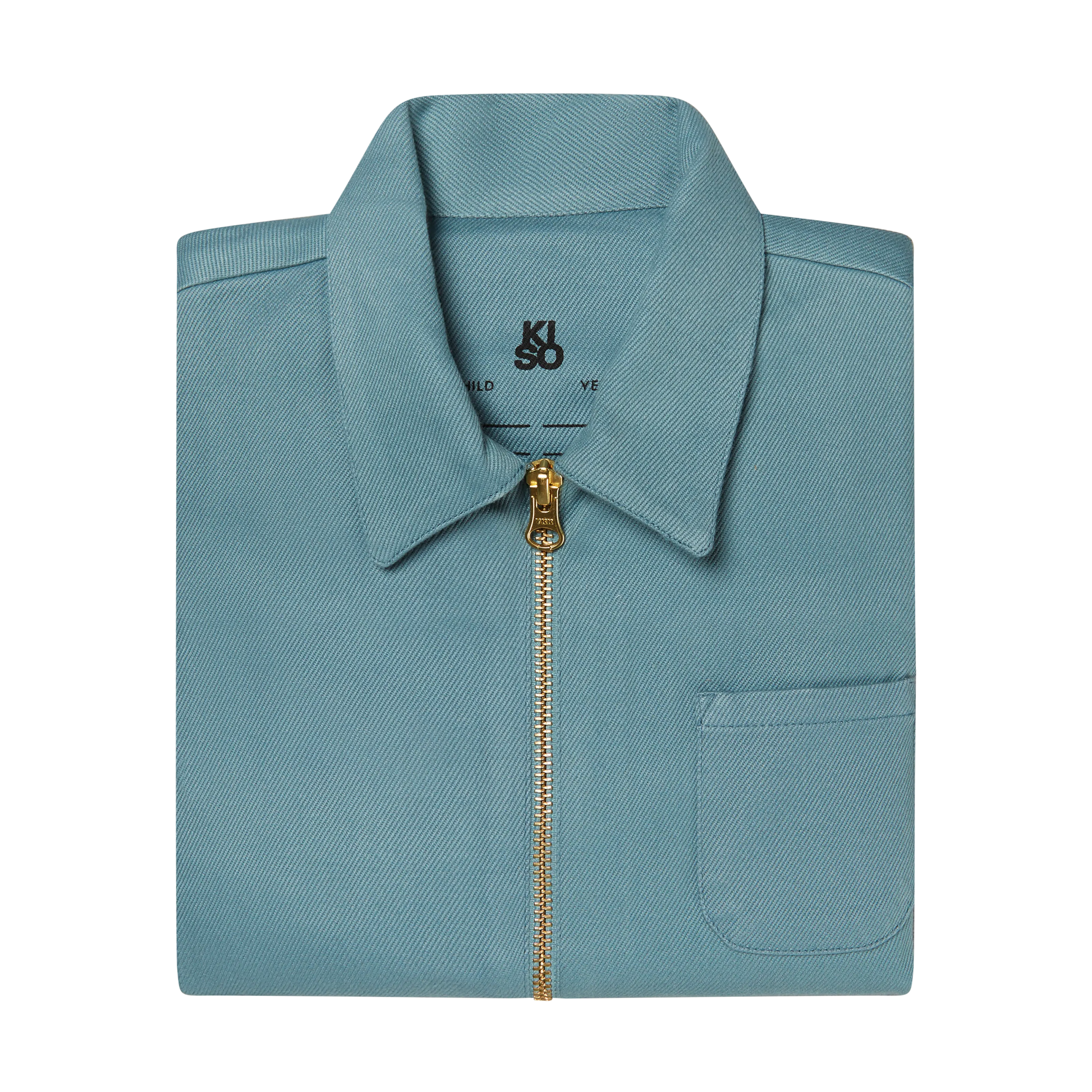 KISO Organic Kids Boilersuit Overalls in Ocean