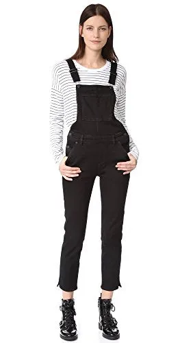 Ksubi Women's Raven Black Skinny Pinni Overalls $220 NWT