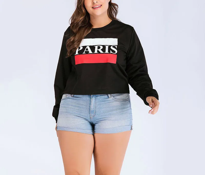 Large Size Women's Long Sleeve Hoodie