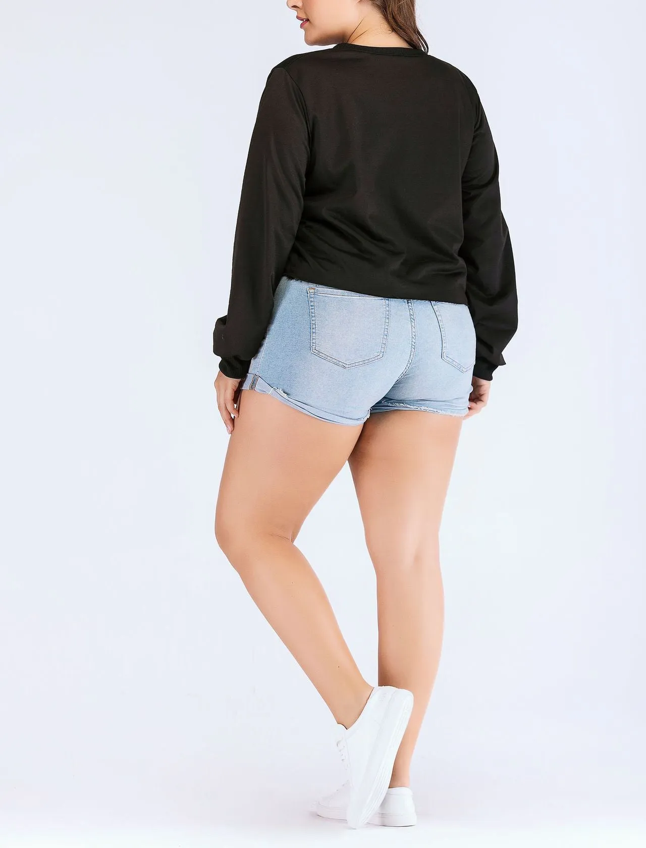 Large Size Women's Long Sleeve Hoodie