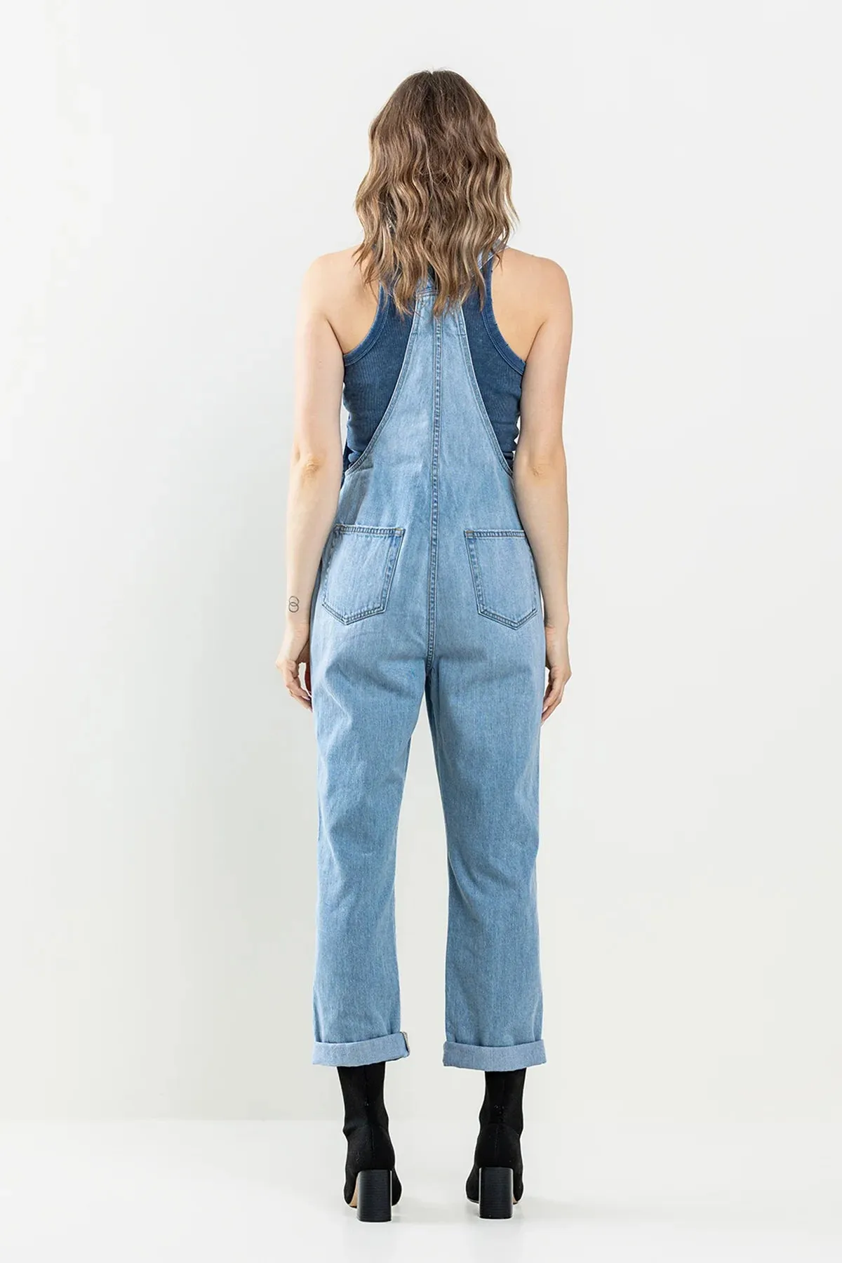 Light Wash Overalls