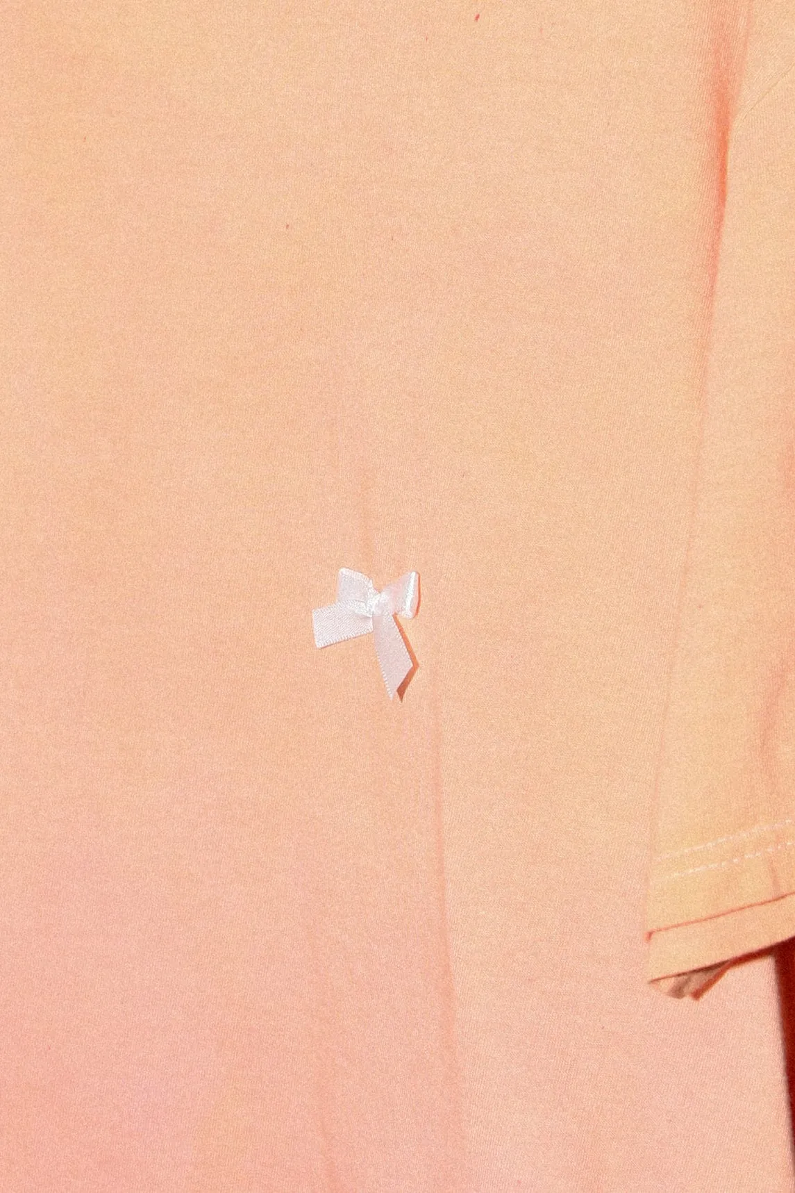 Liv Top with Nipple Bows in Papaya