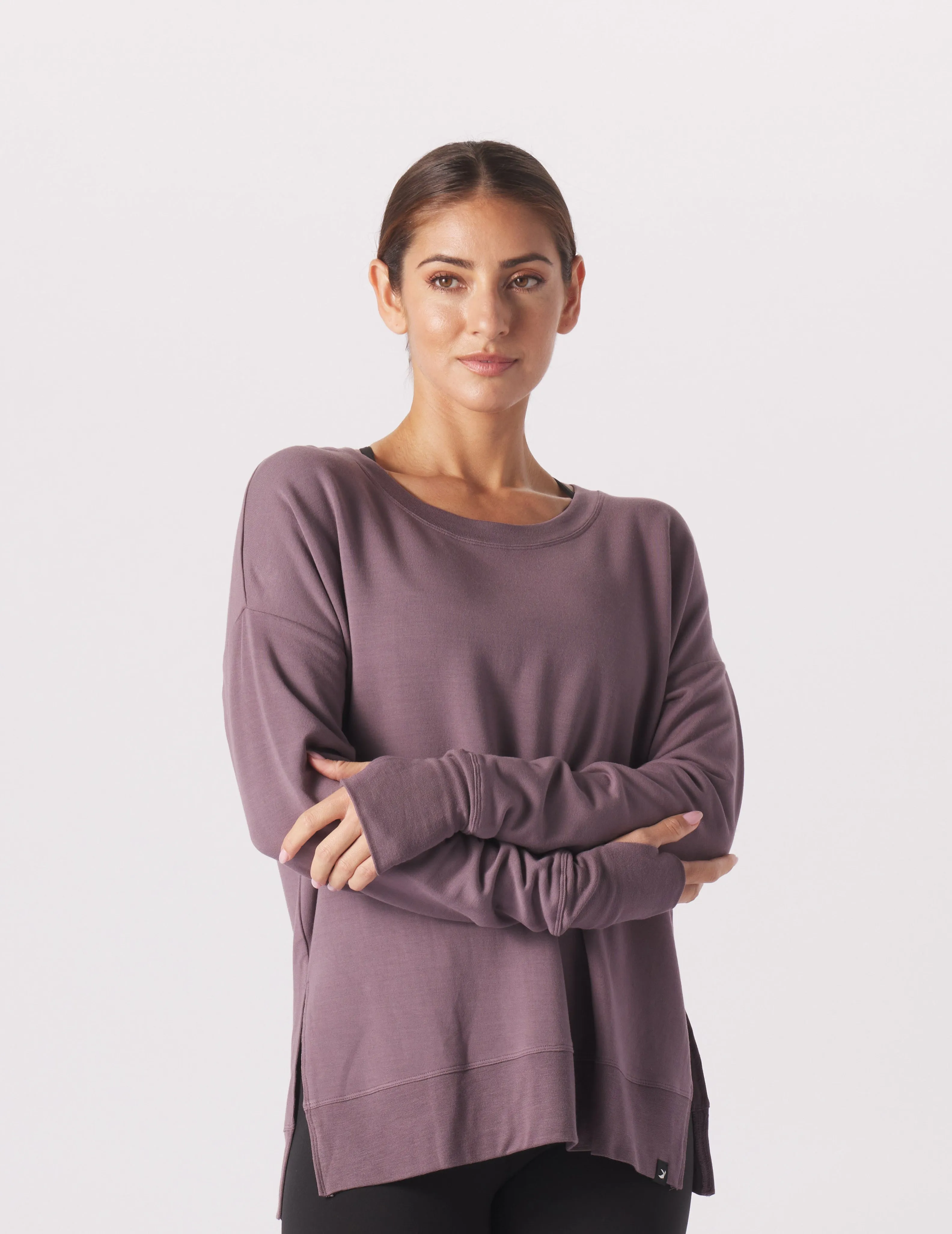 Lounge Long Sleeve: Berry Wine