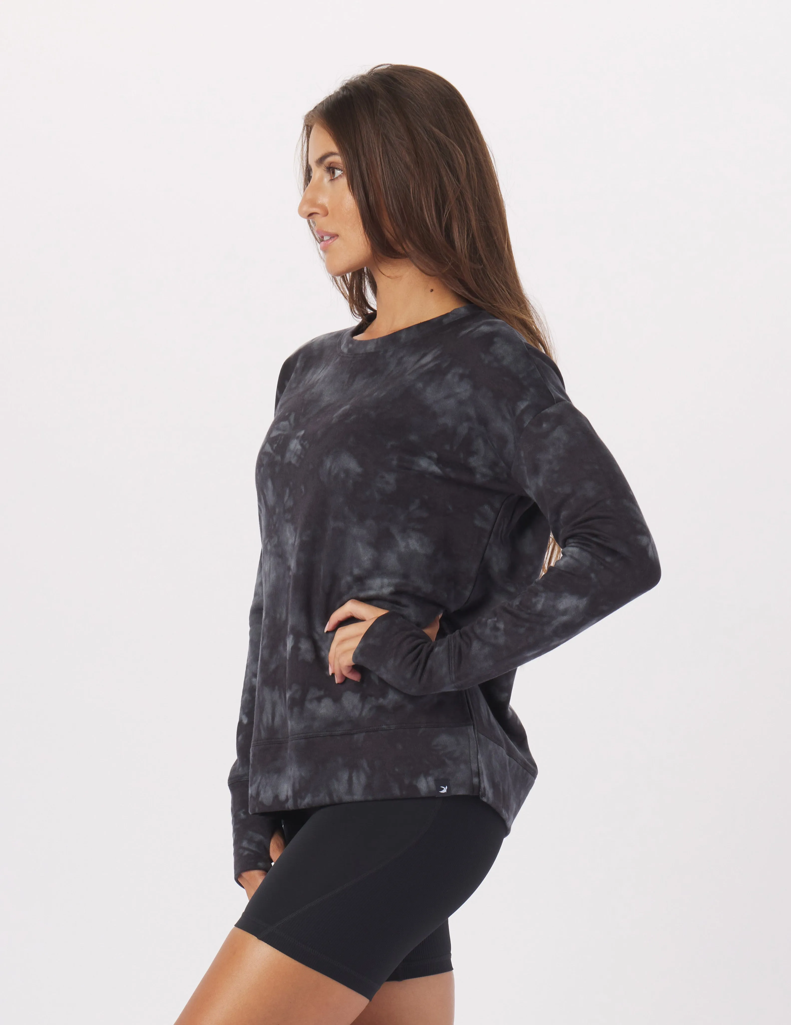 Lounge Long Sleeve: Black Stone Dye