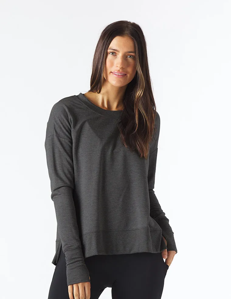 Lounge Long Sleeve: Charcoal Heather