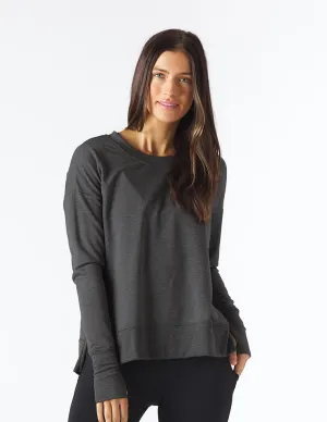 Lounge Long Sleeve: Charcoal Heather