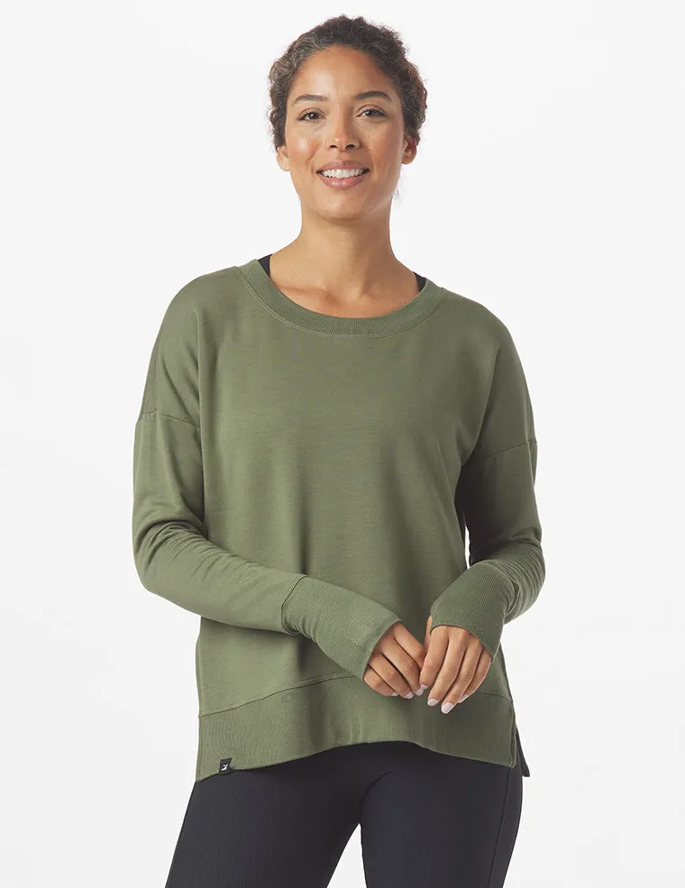 Lounge Long Sleeve: Moss
