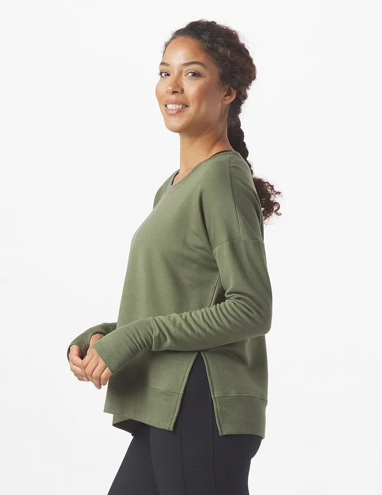Lounge Long Sleeve: Moss