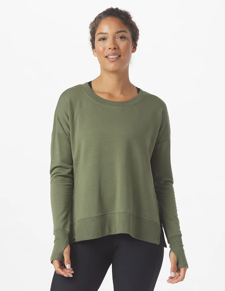Lounge Long Sleeve: Moss