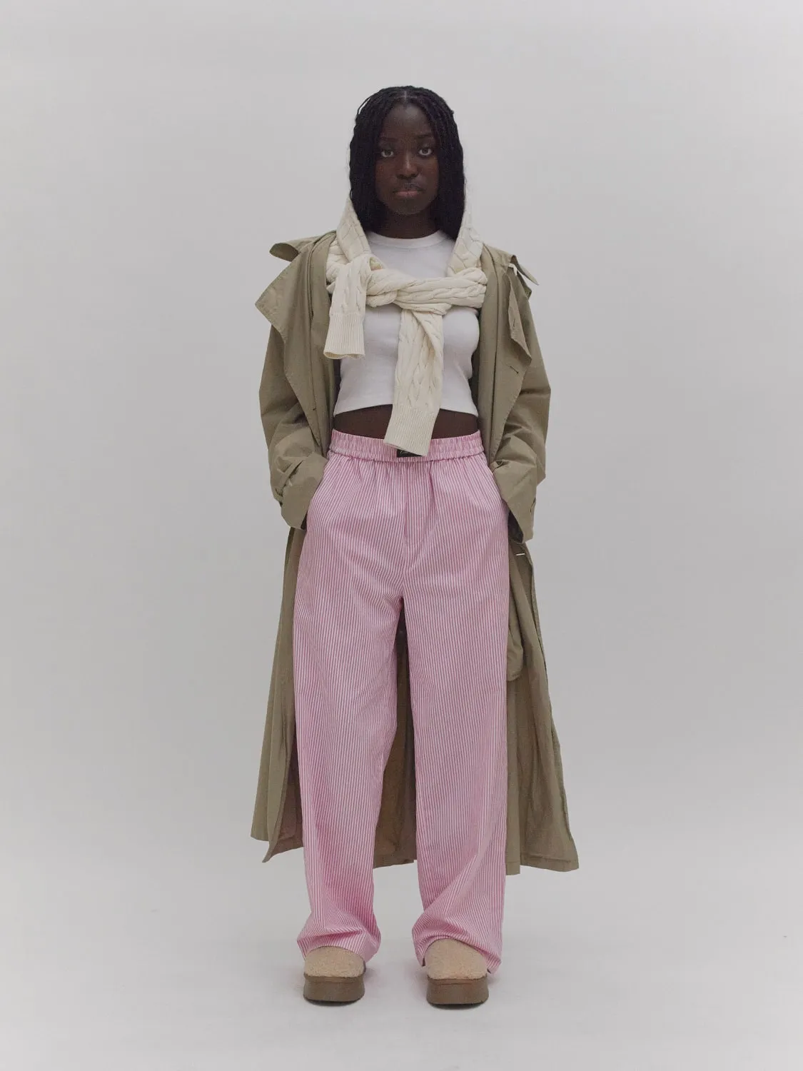 Lounge Pants Pink Stripe