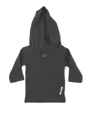 L'ovedbaby "La-di-Dots" Long Sleeve Gray Hooded Shirt - Organic