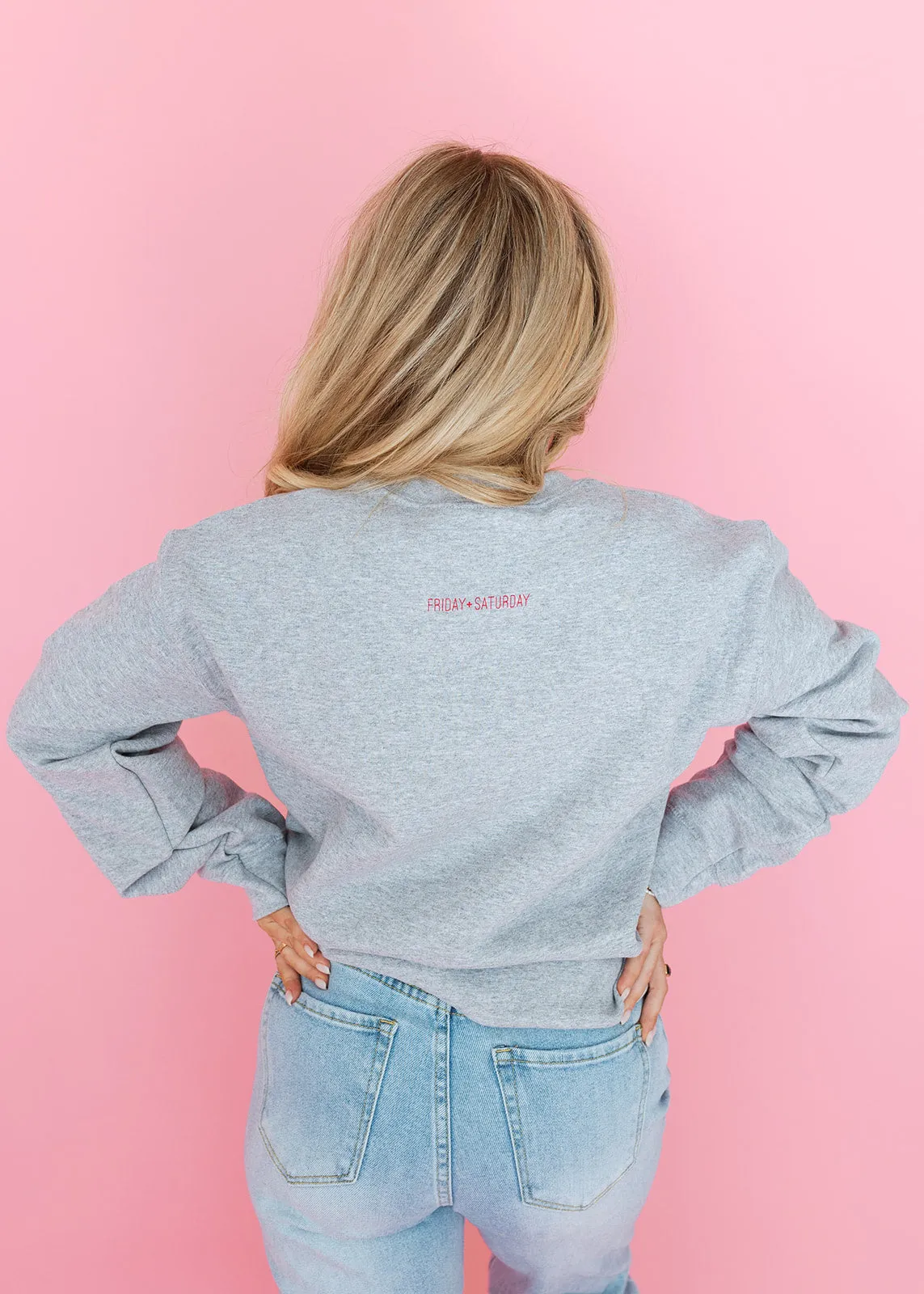 Lover Club Patch Heather Grey Sweatshirt