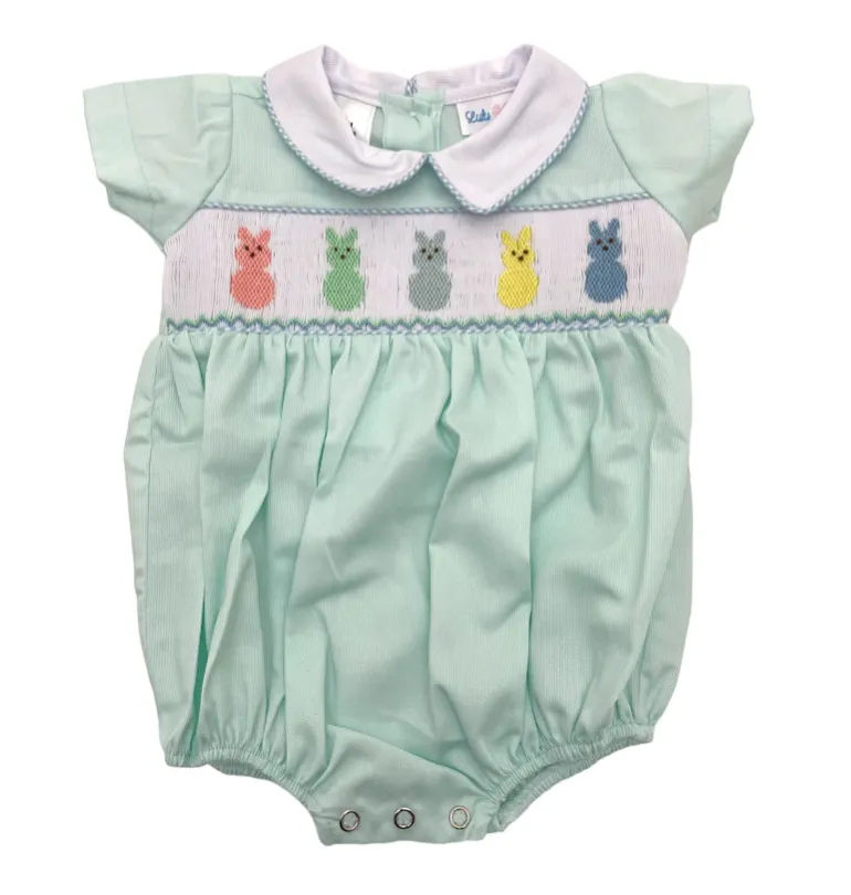 Lulu Bebe Peeps Smocked Boy Bubble