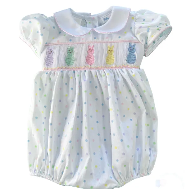 Lulu Bebe Peeps Smocked Boy Bubble
