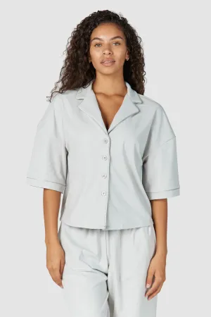 Luxury Embossed Haut de Pyjama - Givre