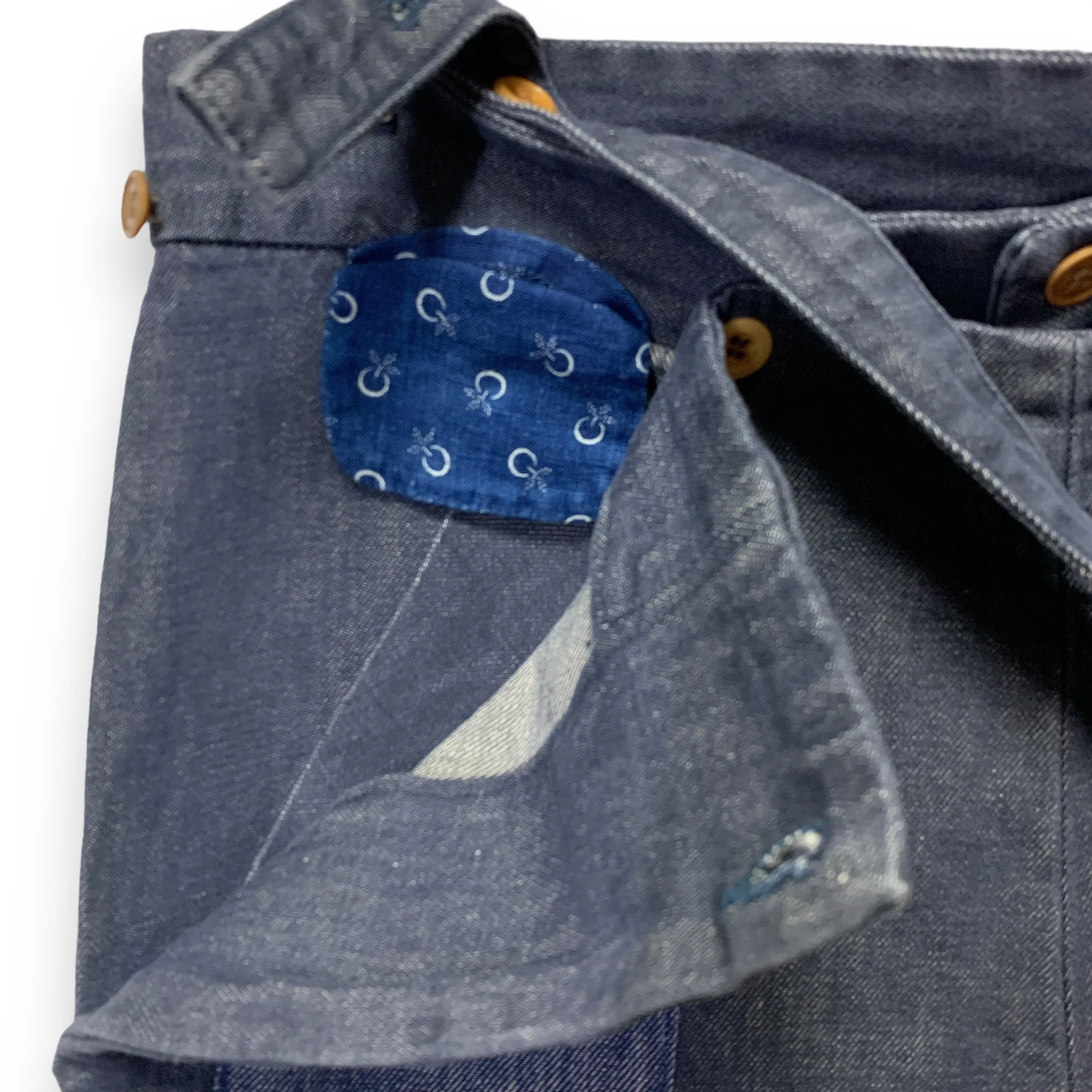 [M] Visvim 14SS SS Seabee Pant DMGD Cotton/Linen overalls braces