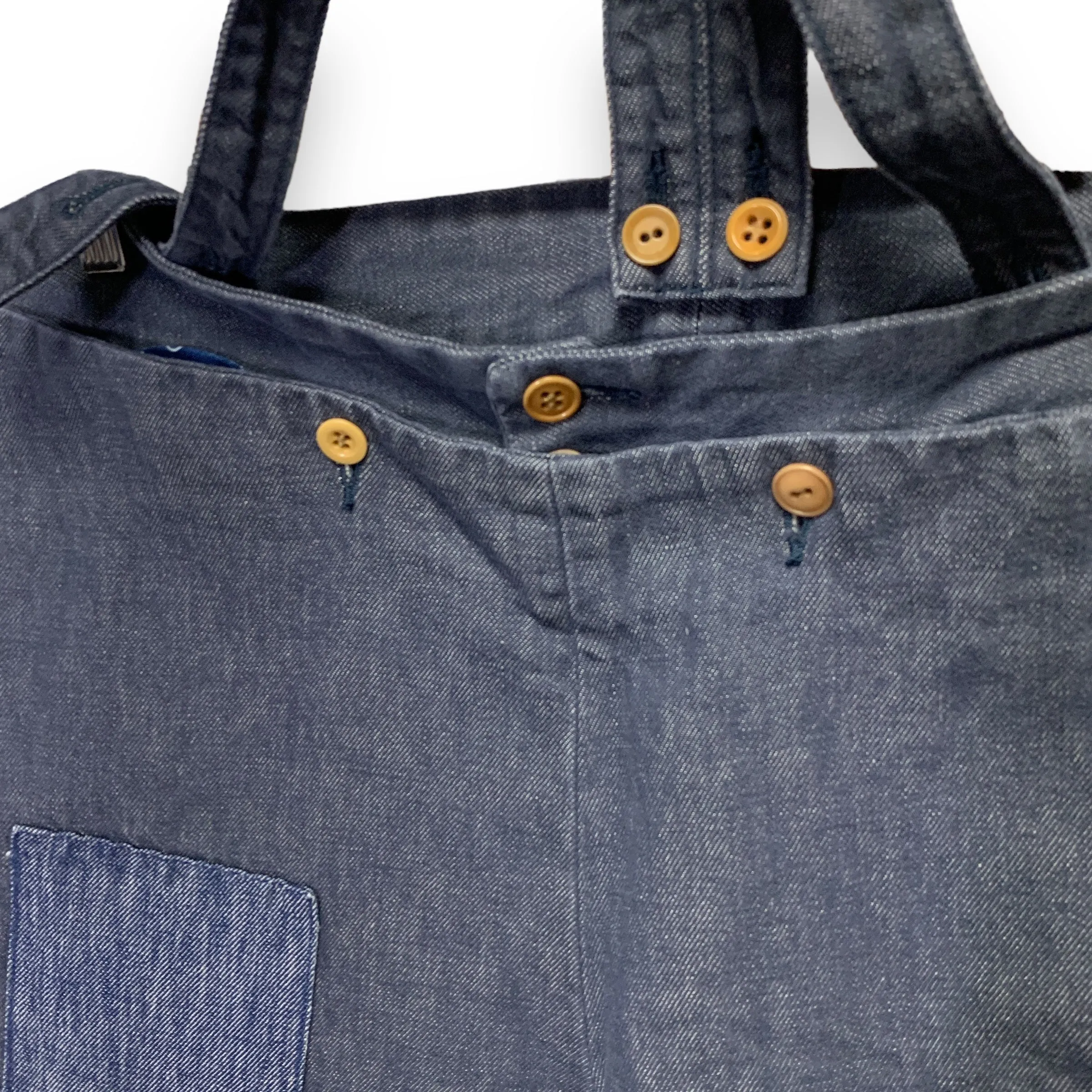 [M] Visvim 14SS SS Seabee Pant DMGD Cotton/Linen overalls braces