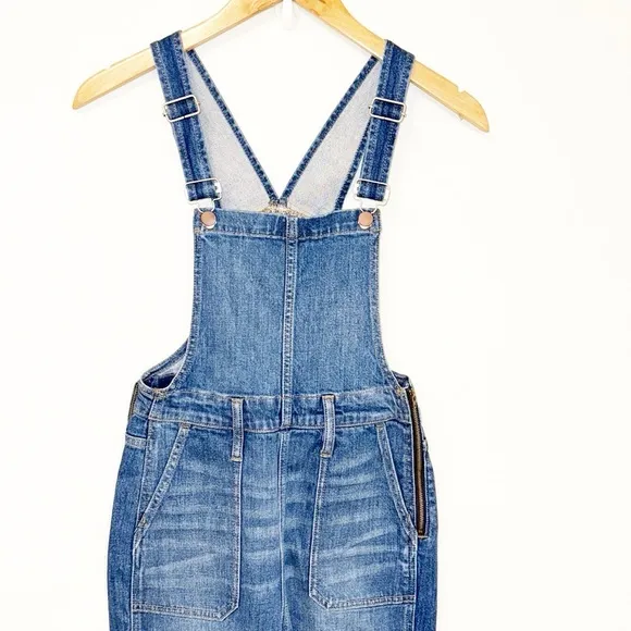 MADEWELL Denim Overalls Jumpsuit Skinny Jansing Wash Size XS Like New!