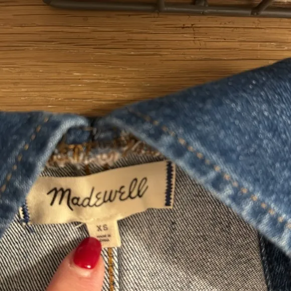 MADEWELL Denim Overalls Jumpsuit Skinny Jansing Wash Size XS Like New!