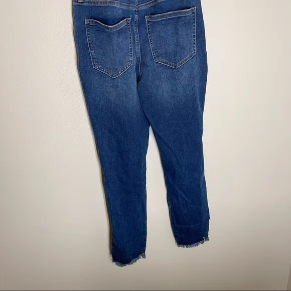 Madewell Roadtripper Overalls Brodie Wash Distressed Frayed Hem Size XS Women’s