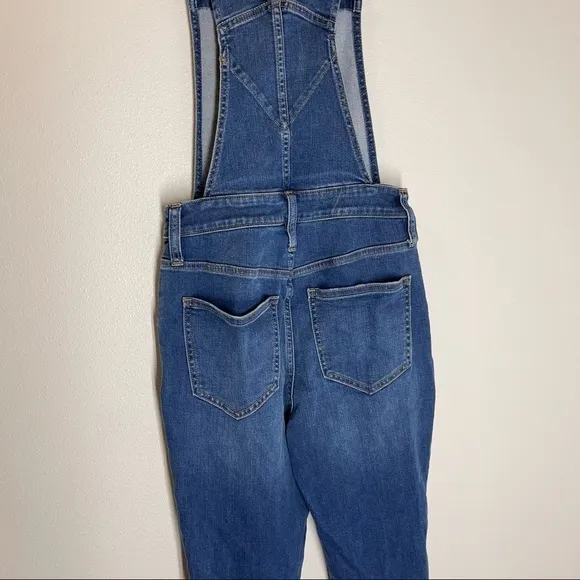 Madewell Roadtripper Overalls Brodie Wash Distressed Frayed Hem Size XS Women’s