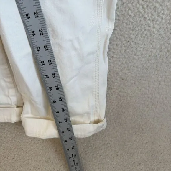 Madewell Denim Oversized Carpenter Overalls Womens‎ Small Lighthouse White