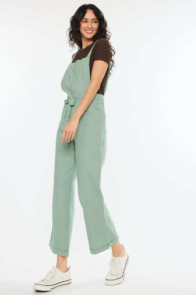 Maggie Cropped Wide Overalls