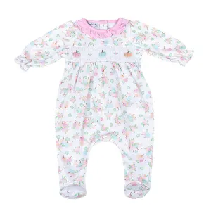 Magnolia Baby Smocked Pumpkin Pajama Footie