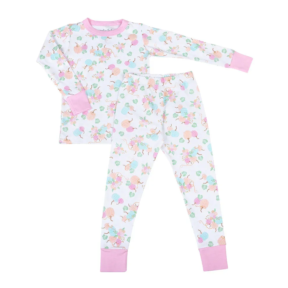 Magnolia Baby Smocked Pumpkin Pajama Footie