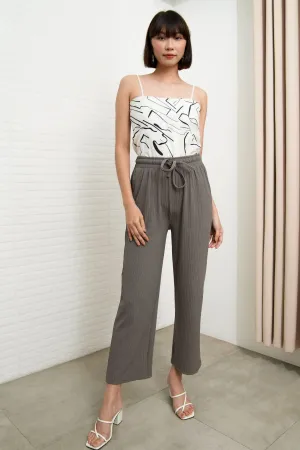 MAUDE Drawstring Lounge Pants (Grey)