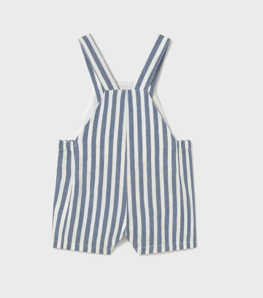 Mayoral Baby Boy Blue Stripe Overalls